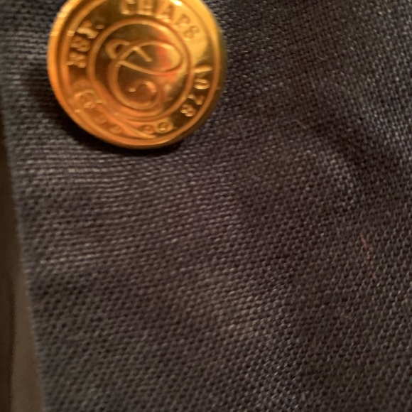 Chaps Ralph Lauren Navy Linen Blazer Size 10 - Picture 8 of 14